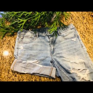 American Eagle Denim Distressed Cut Off Shorts